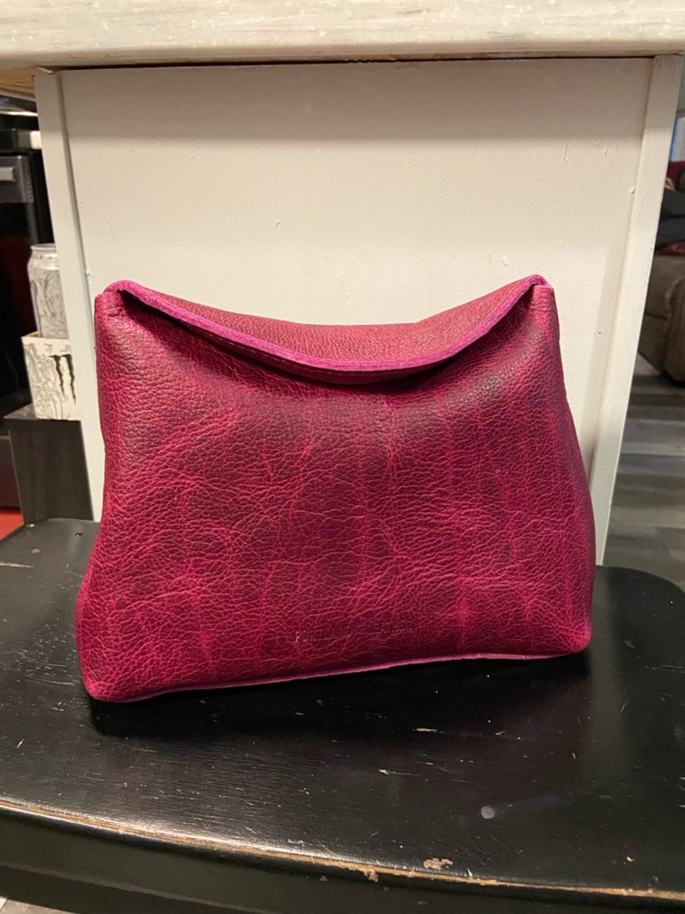 Portland Leather Orchid Snappy Flappy Leather Pouch - Picture 3 of 10